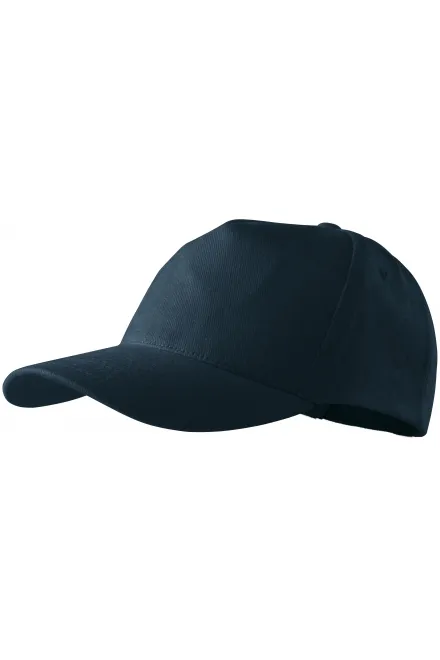 5-delna bombažna kapa, temno modra
