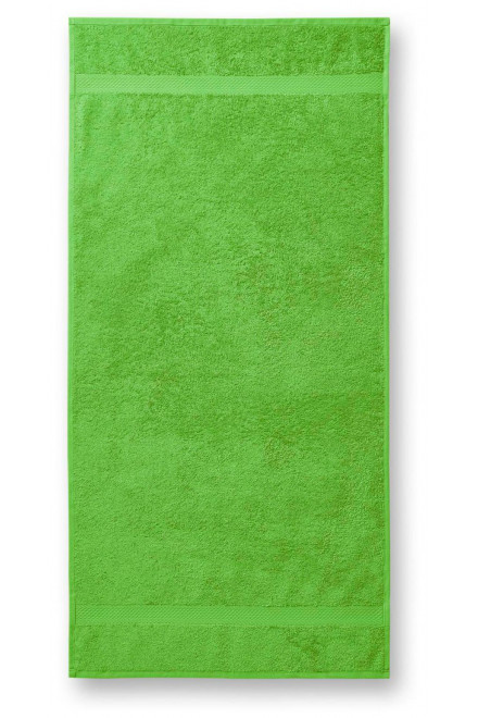 Bombažna težka brisača, 50x100cm, jabolčno zelena