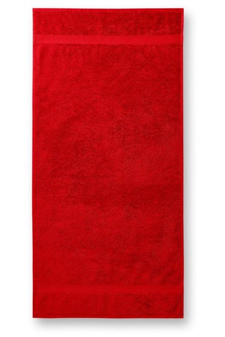 Bombažna težka brisača, 50x100cm, rdeča