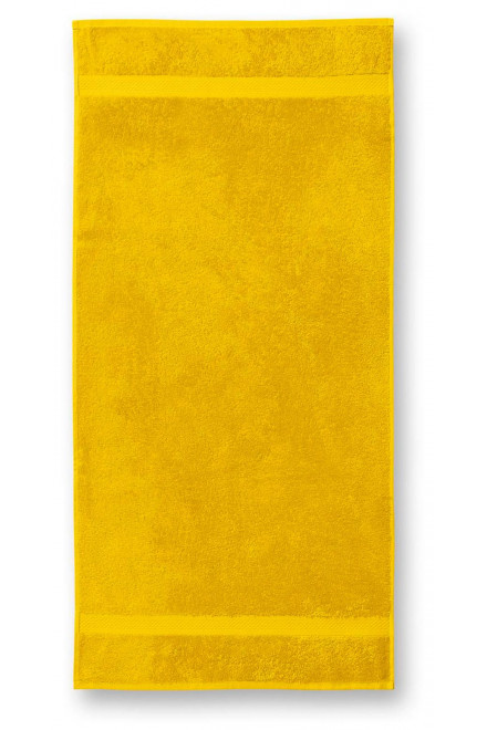 Bombažna težka brisača, 50x100cm, rumena