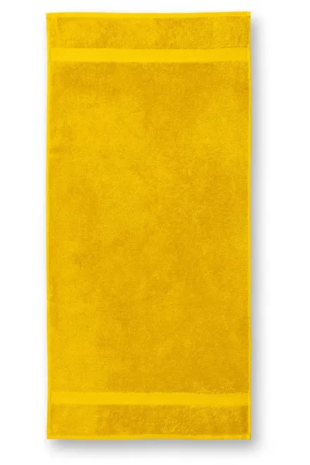 Bombažna težka brisača, 50x100cm, rumena