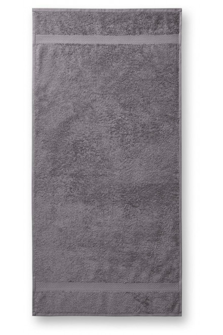 Bombažna težka brisača, 50x100cm, staro srebro