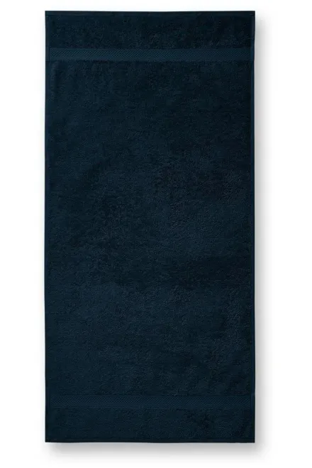 Bombažna težka brisača, 50x100cm, temno modra
