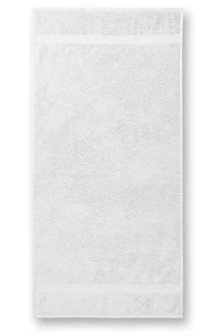Bombažna težka brisača, 70x140cm, bela