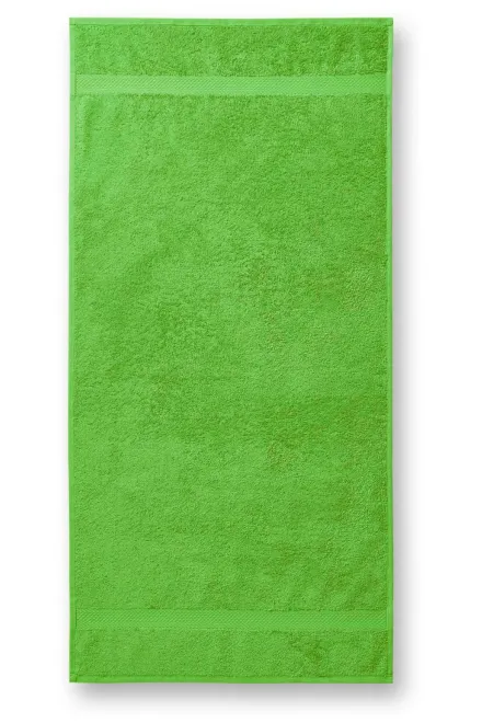 Bombažna težka brisača, 70x140cm, jabolčno zelena