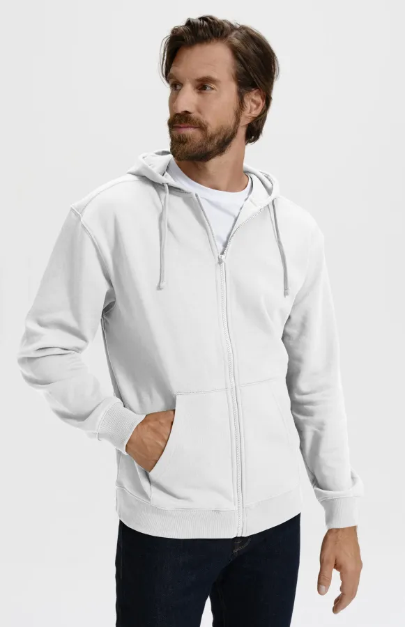 Moška jopica s kapuco, bela Moška jopica s kapuco, bela