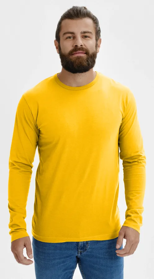 Moška majica z dolgimi rokavi, rumena Moška majica z dolgimi rokavi, rumena