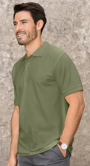 Moška ohlapna polo majica, khaki Moška ohlapna polo majica, khaki