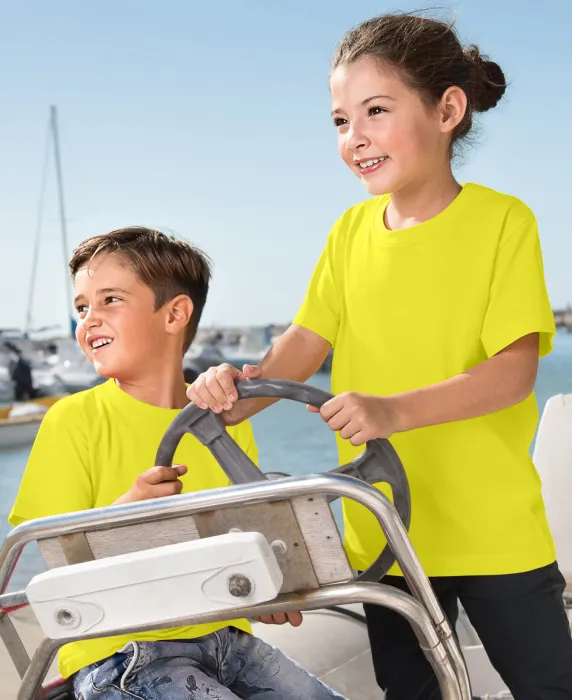 Otroška lahka majica, limonino rumena