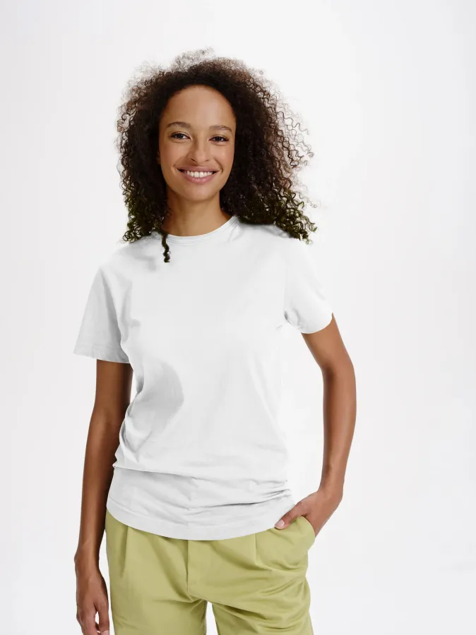 Ženska majica iz organskega bombaža, bela Ženska majica iz organskega bombaža, bela