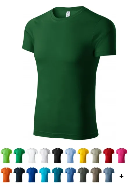 Lahka majica s kratkimi rokavi, steklenica zelena