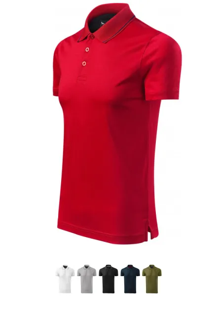 Moška elegantna mercerizirana polo majica, formula red