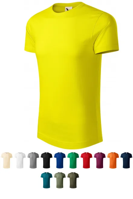 Moška majica iz organskega bombaža, limonino rumena