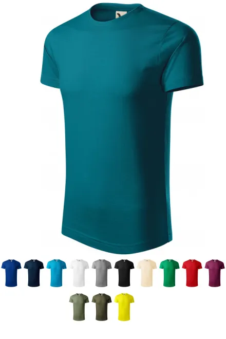 Moška majica iz organskega bombaža, petrol blue