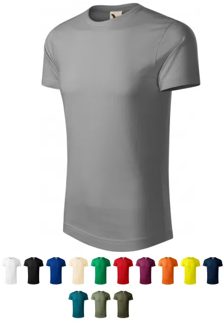 Moška majica iz organskega bombaža, staro srebro