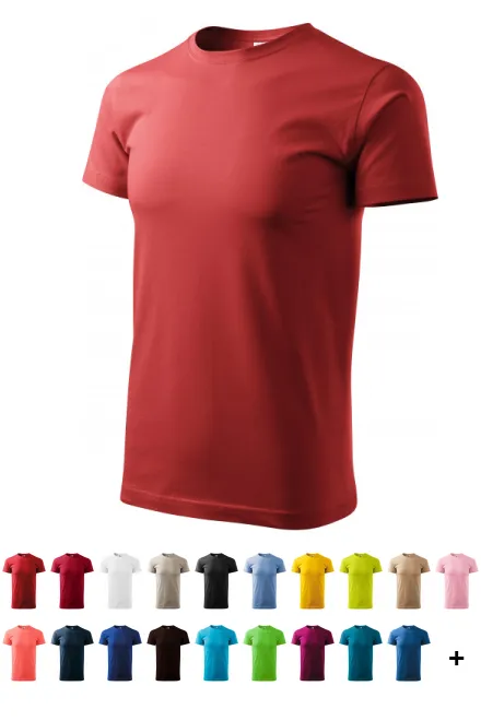 Moška preprosta majica, bordo