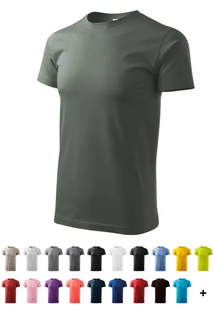 Moška preprosta majica, temna skrilavca