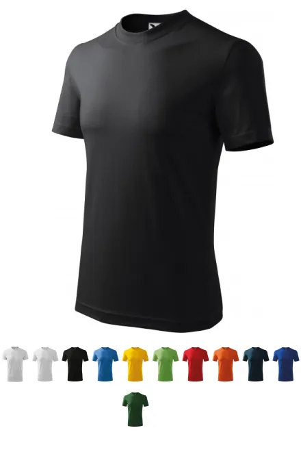 Težka majica, ebony siva