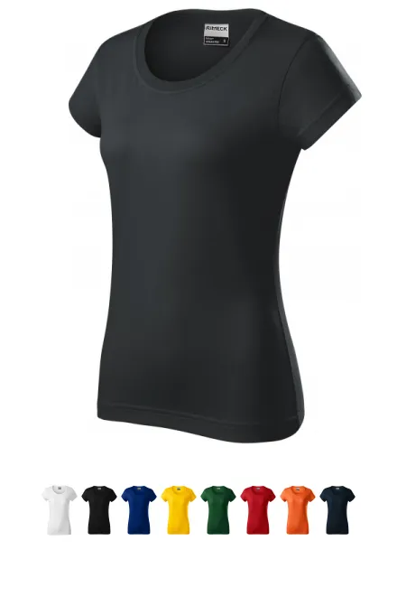 Trpežna ženska majica v težki kategoriji, ebony siva