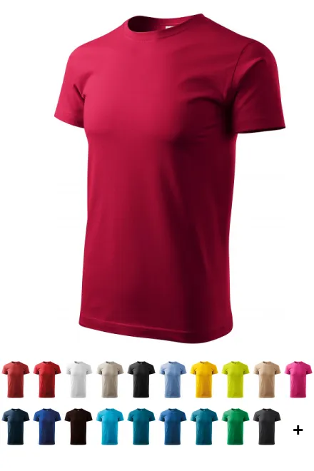 Uniseks majica z večjo težo, marlboro rdeča