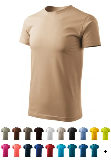 Uniseks majica z večjo težo, peščena