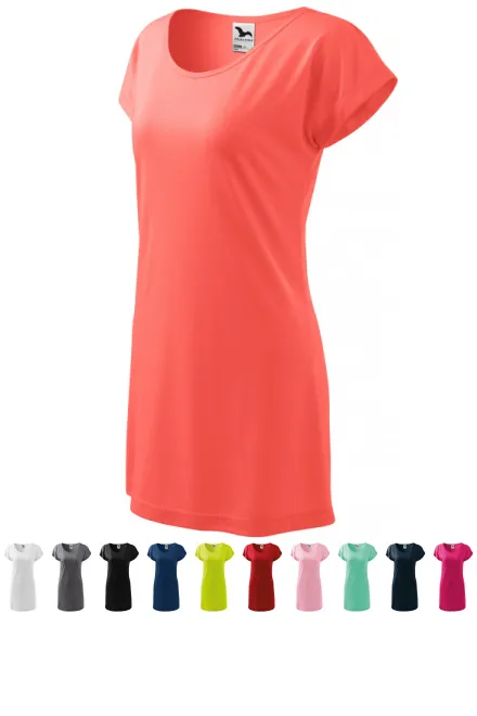 Ženska dolga majica / obleka, korale