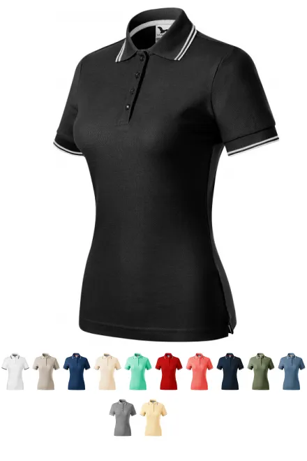 Ženska klasična polo majica, črna