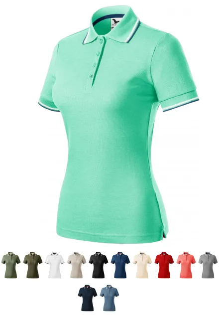 Ženska klasična polo majica, mint