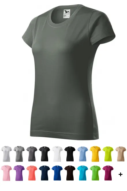 Ženska preprosta majica, temna skrilavca