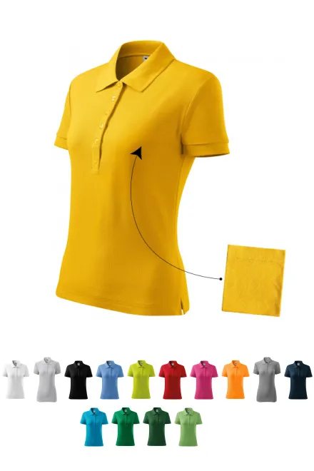 Ženska preprosta polo majica, rumena