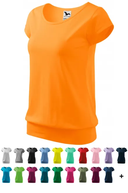 Ženska trendovska majica, mandarina