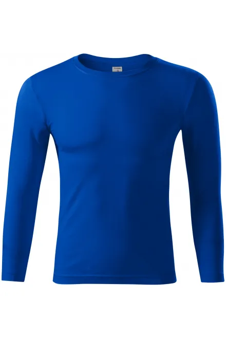 Lahka majica z dolgimi rokavi - kraljevsko modra, L