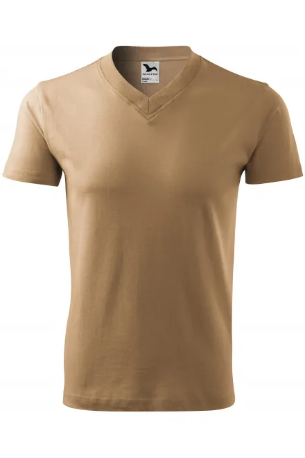 Majica s kratkimi rokavi, srednje teže - peščena, 3XL