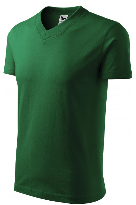 Majica s kratkimi rokavi, srednje teže, steklenica zelena