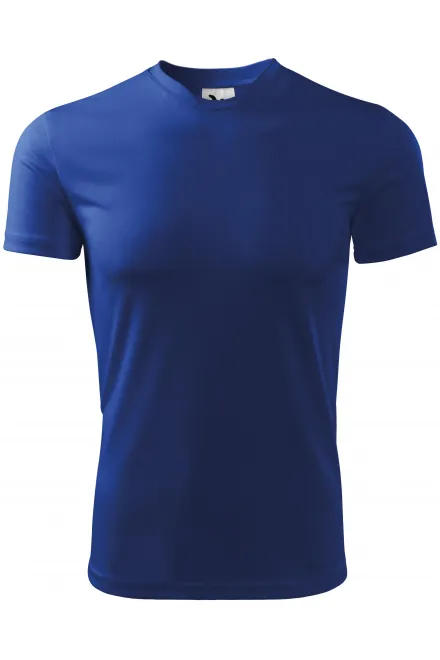 Majica z asimetričnim izrezom - kraljevsko modra, XL