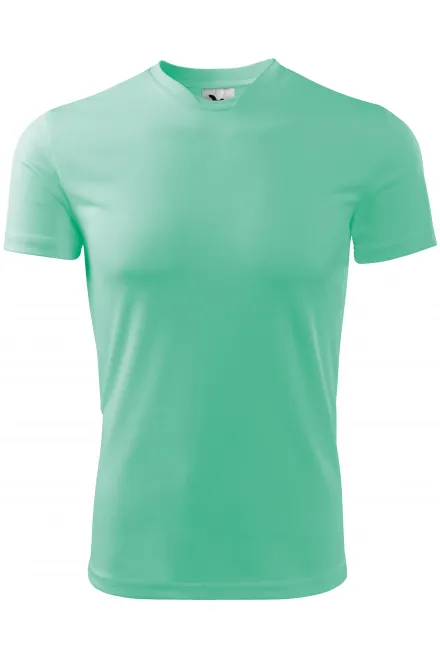Majica z asimetričnim izrezom - mint, XL