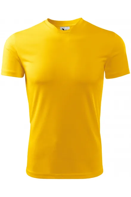 Majica z asimetričnim izrezom - rumena, XL