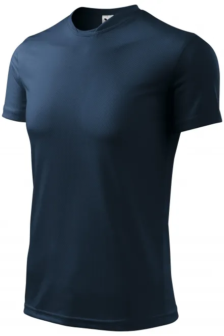 Majica z asimetričnim izrezom, temno modra