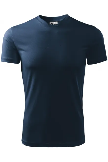Majica z asimetričnim izrezom - temno modra, XL