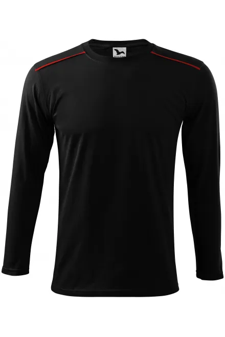Majica z dolgimi rokavi - črna, 3XL