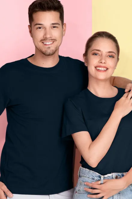 Lahka majica s kratkimi rokavi, temno modra