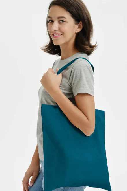 Majhna nakupovalna torba, petrol blue