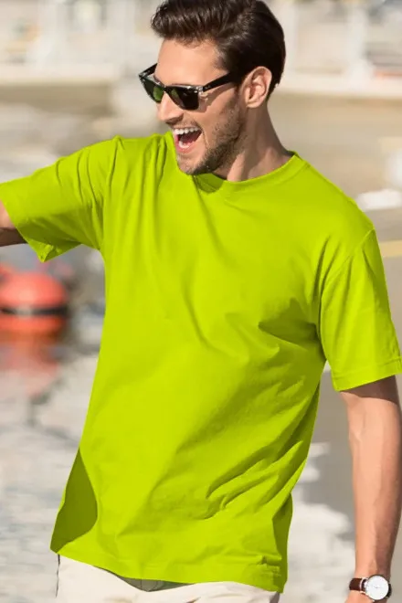 Moška klasična majica, apno zelena