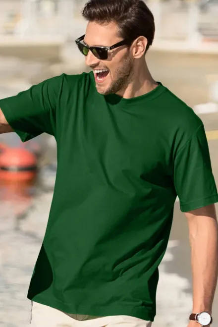 Moška klasična majica, steklenica zelena