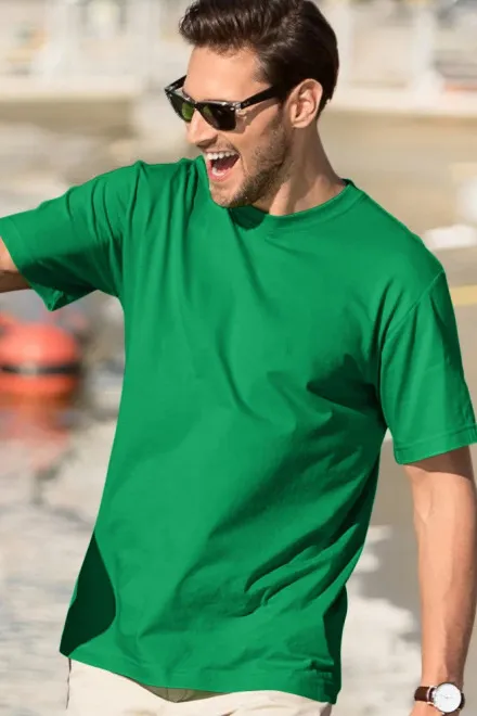Moška klasična majica, travnato zelena