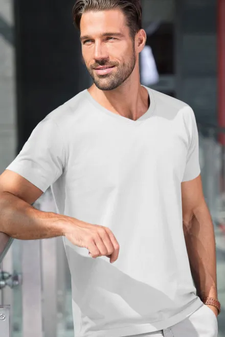 Moška oprijeta majica, bela