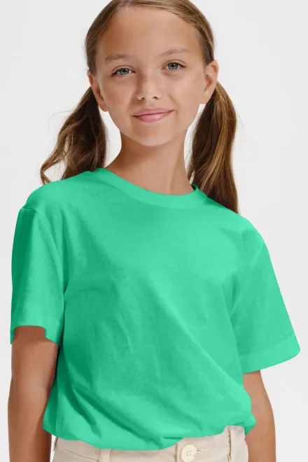 Otroška preprosta majica, mint