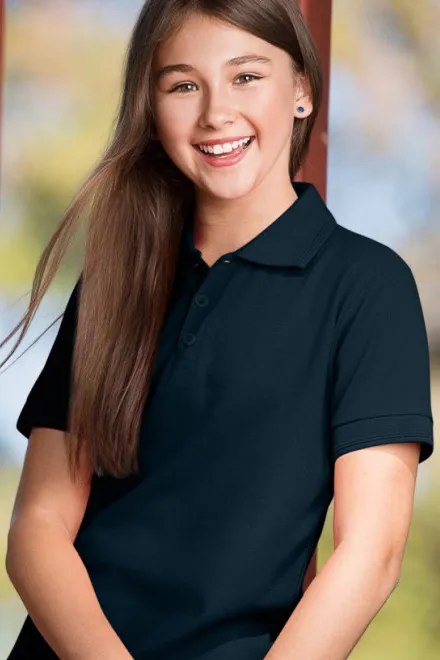 Polo majica za otroke, temno modra