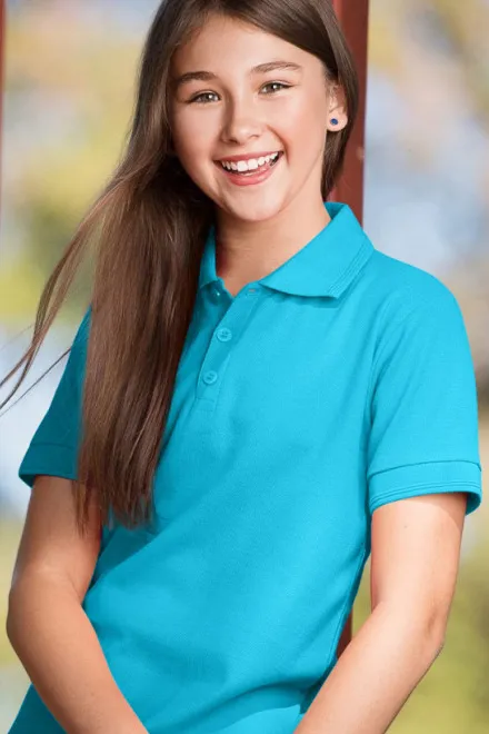Polo majica za otroke, turkizno