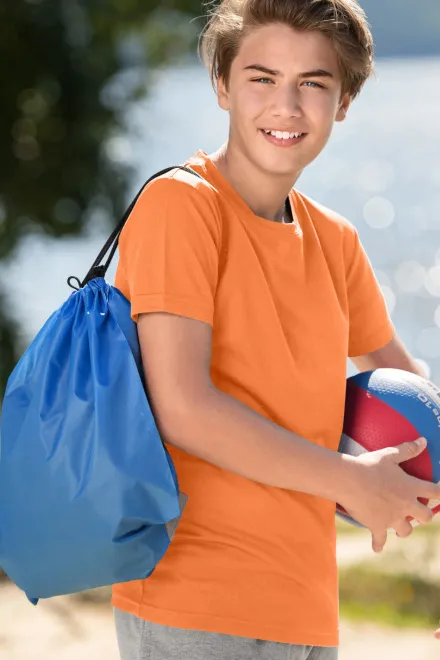 Športna majica za otroke, neonska mandarina